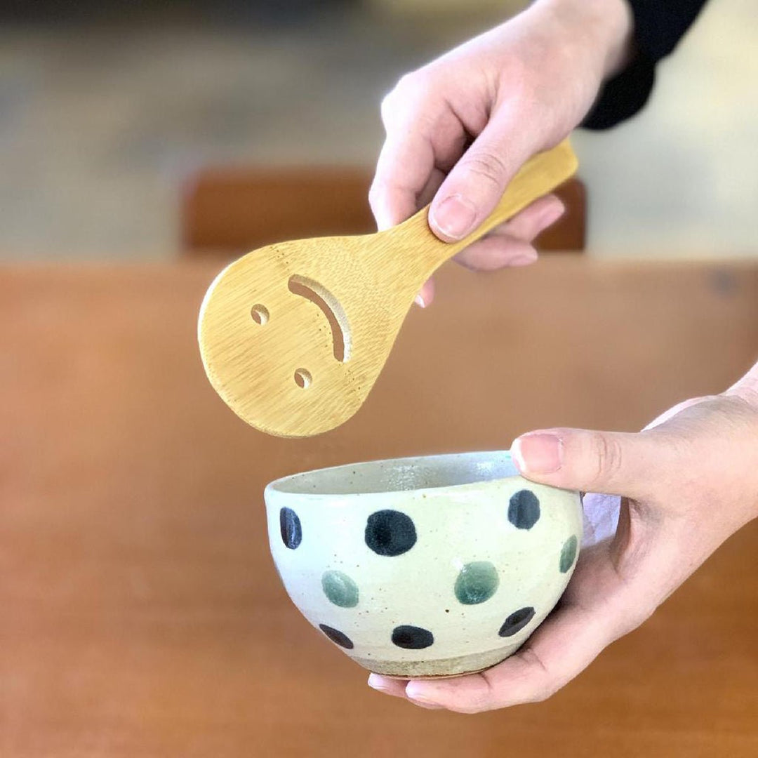 Bamboo Smiley Face Rice Paddle - Lockwood Shop - Time Concept