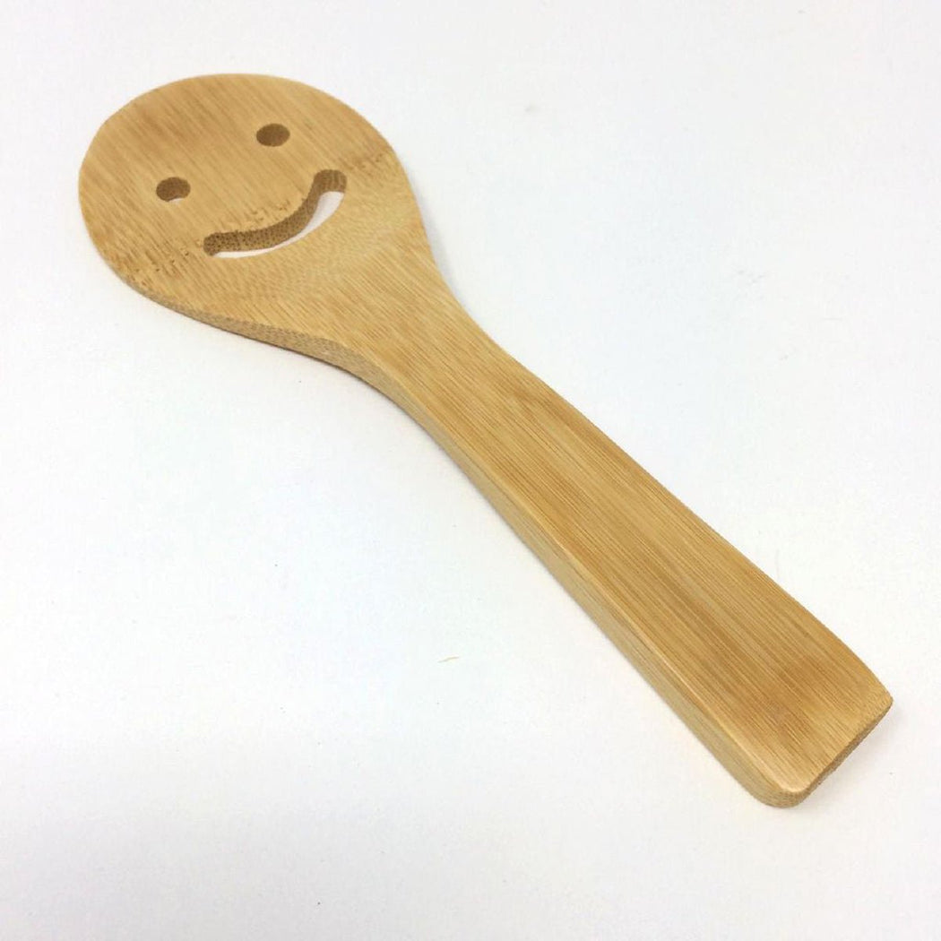Bamboo Smiley Face Rice Paddle - Lockwood Shop - Time Concept