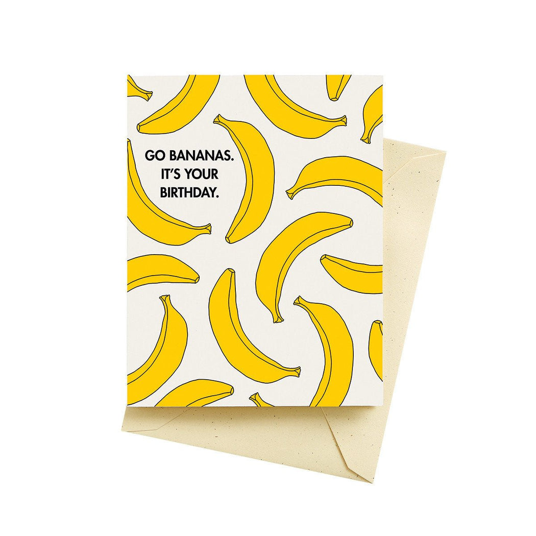 Bananas Birthday Card - Lockwood Shop - Seltzer Goods