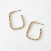 Beaded Square Hoop Earrings - Lockwood Shop - Lucky Collective
