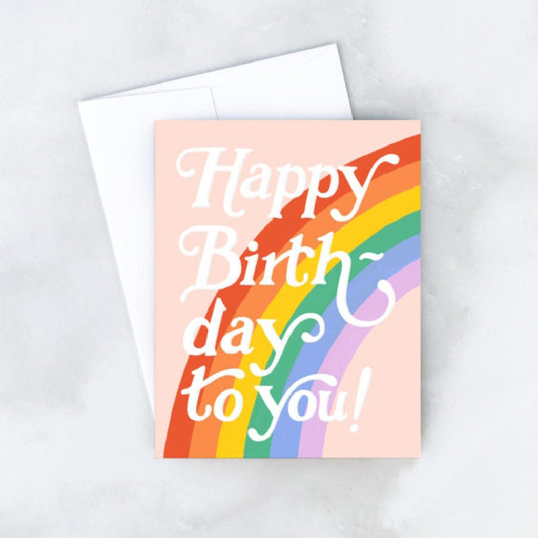 Big Rainbow Birthday Card - Lockwood Shop - Idlewild Co