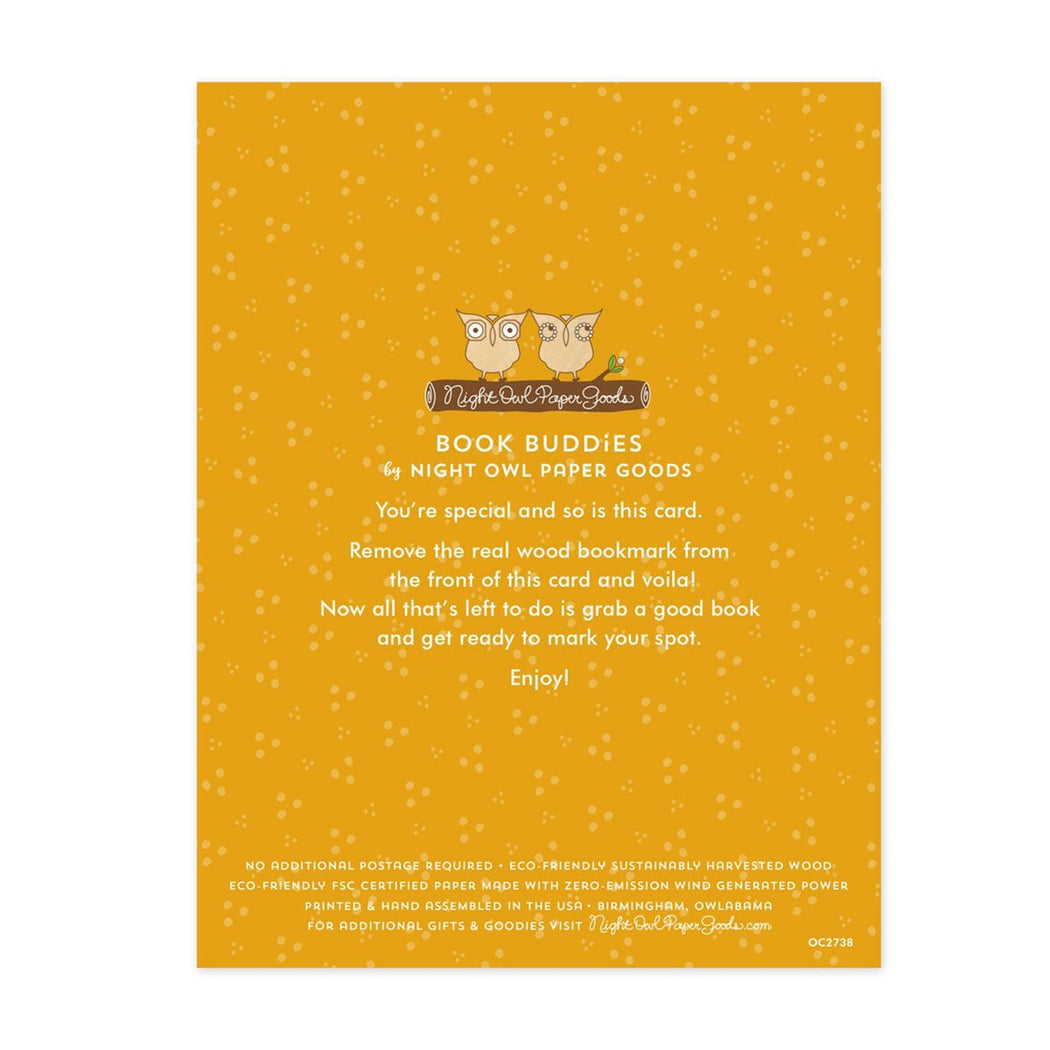 Birthday Flowers Bookmark Greeting Card - Lockwood Shop - Night Owl Paper Goods