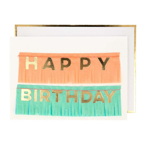 Birthday Fringe Garland Card - Lockwood Shop - Meri Meri