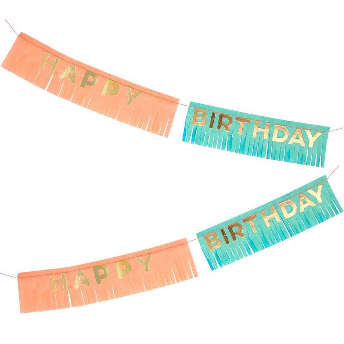 Birthday Fringe Garland Card - Lockwood Shop - Meri Meri