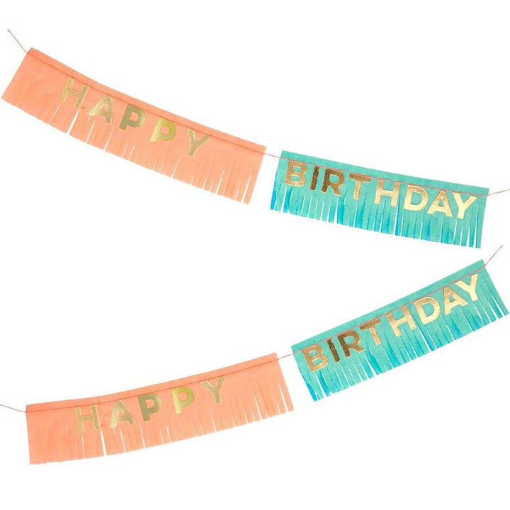 Birthday Fringe Garland Card - Lockwood Shop - Meri Meri