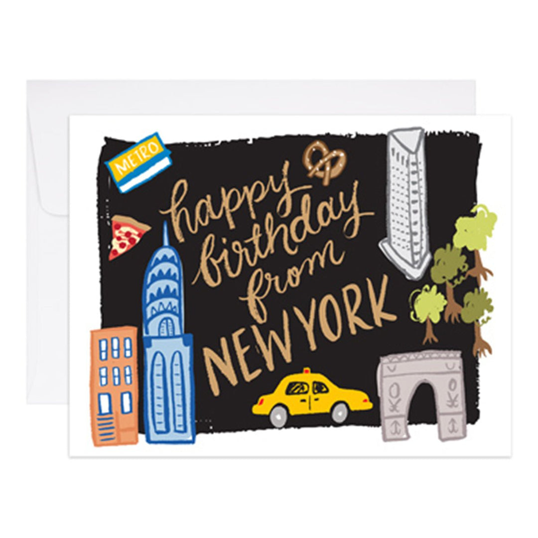 Birthday from NY Greeting Card - Lockwood Shop - 9th Letter Press