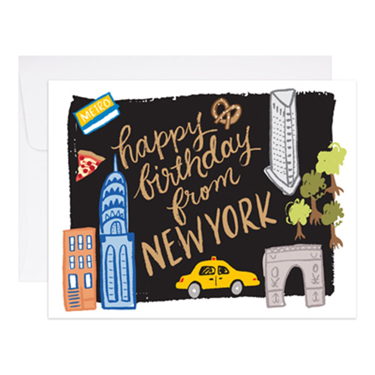 Birthday from NY Greeting Card - Lockwood Shop - 9th Letter Press
