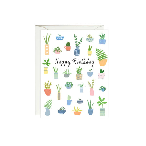 Birthday Plants Greeting Card - Lockwood Shop - Paula & Waffle