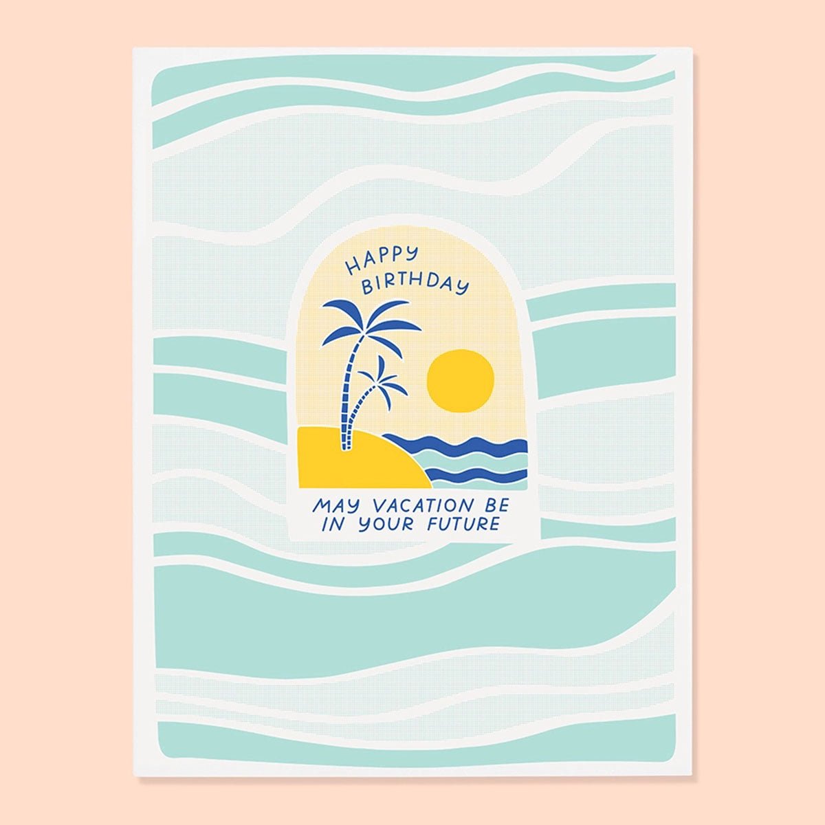 Birthday Vacation Greeting Card — Lockwood Shop, image size:1200x1200