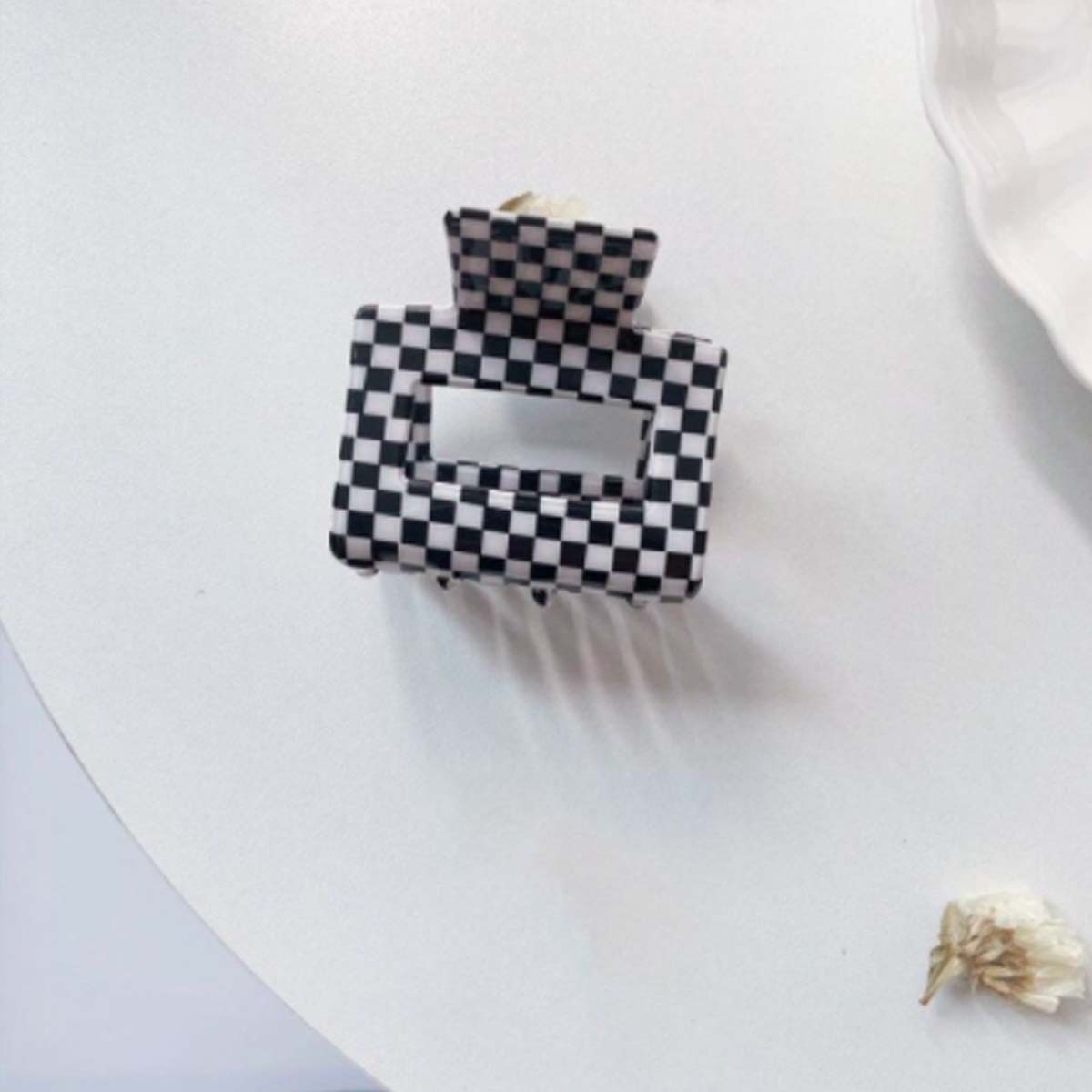 Black Check Hair Claw - Lockwood Shop - Rainbow Unicorn Birthday Surprise