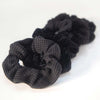 Black Textured Scrunchies - Lockwood Shop - Kitsch