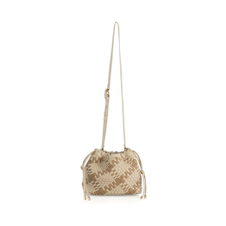 Blythe Plaid Drawstring Bag in Rock - Lockwood Shop - Shiraleah