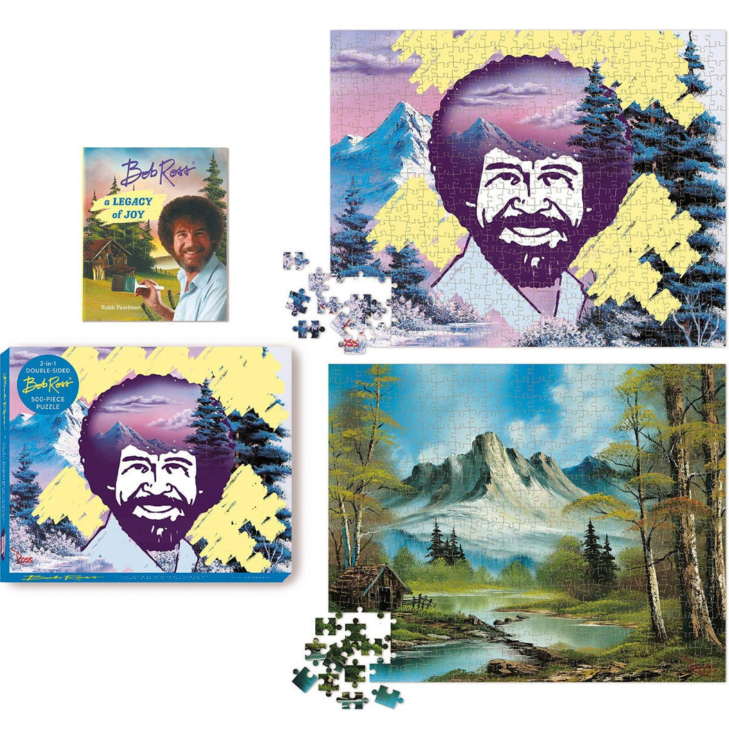 Bob Ross 2-in-1 Double Sided Puzzle - Lockwood Shop - Hachette