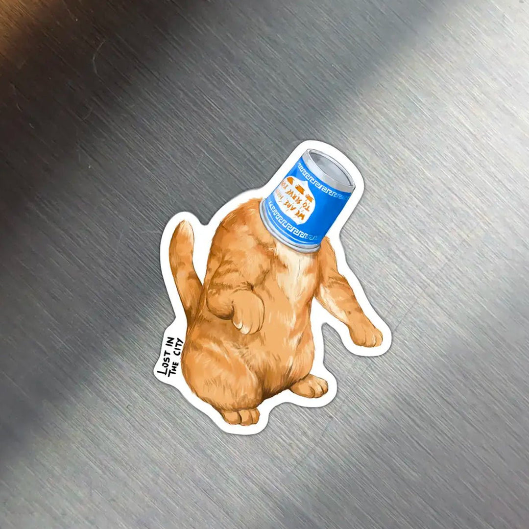Bodega Cat &amp; Cup Magnet - Lockwood Shop - Santi of All Trades