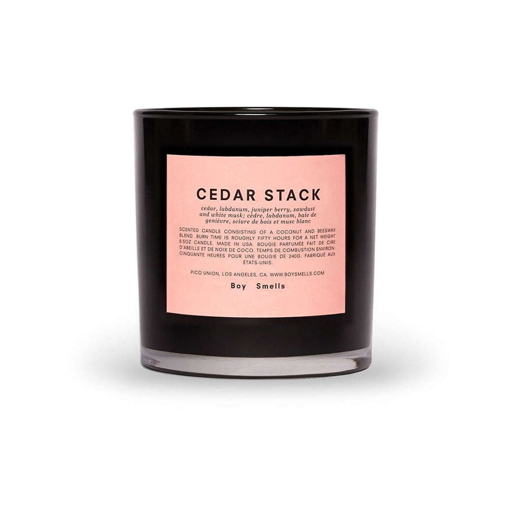 Boy Smells 8.5oz Candle - Cedar Stack - Lockwood Shop - Boy Smells