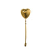 Brass Heart Tea Strainer W/Handle - Lockwood Shop - Creative Co-Op