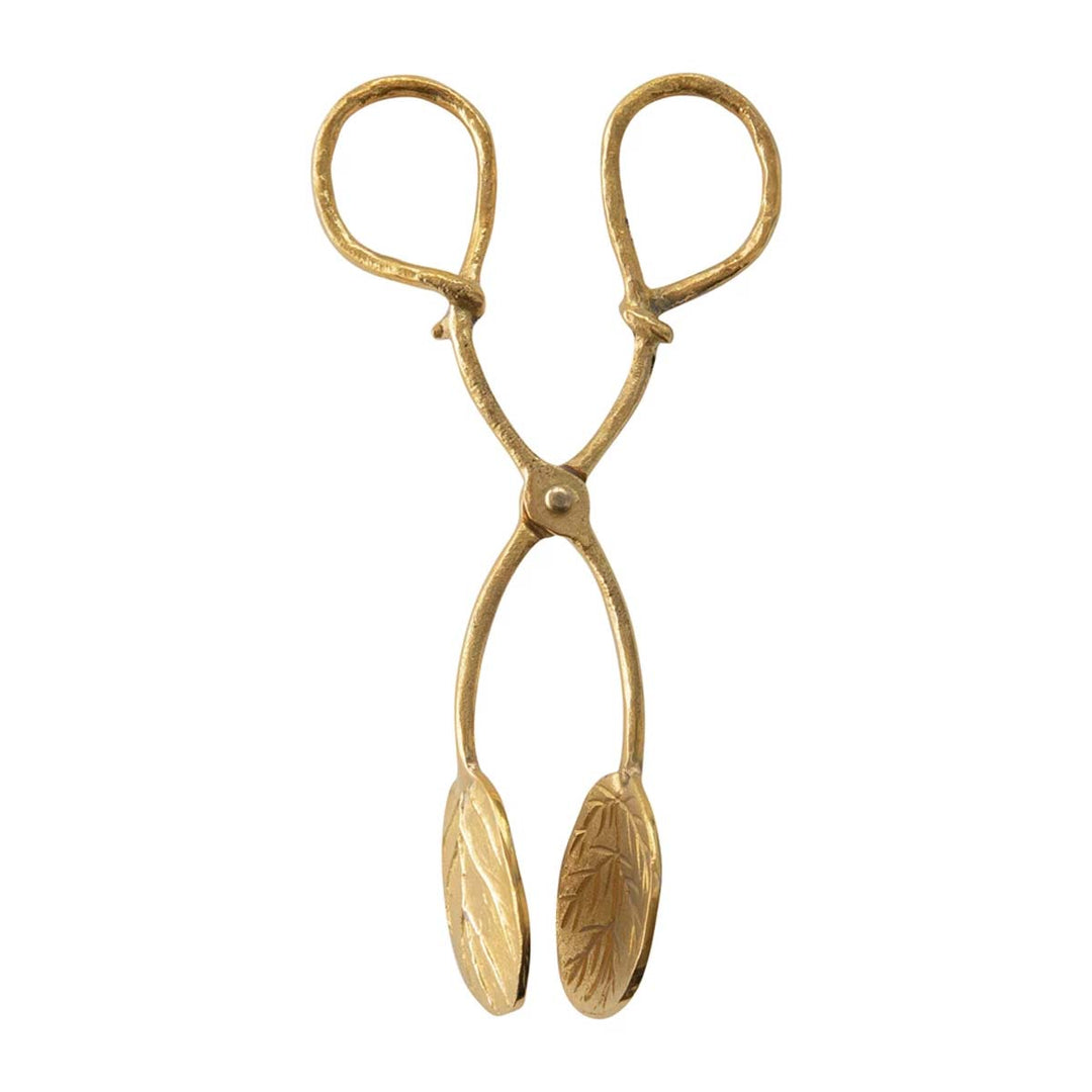 Brass Leaf Tongs - Lockwood Shop - Creative Co-Op