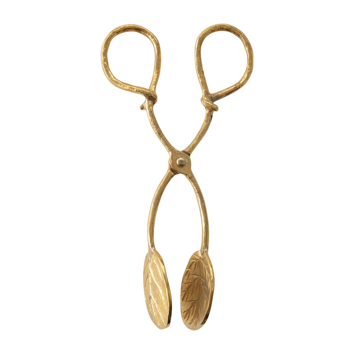 Brass Leaf Tongs - Lockwood Shop - Creative Co-Op
