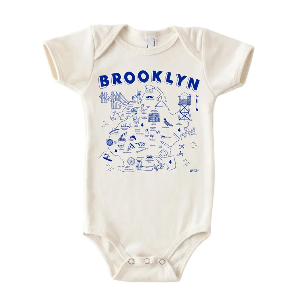 Brooklyn Map Onesie - Lockwood Shop - Maptote