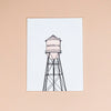 Brooklyn Watertower Greeting Card - Lockwood Shop - Quick Brown Fox