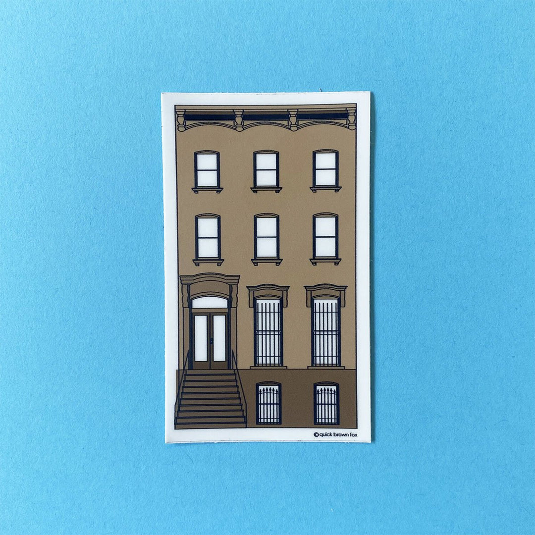 Brownstone Sticker - Lockwood Shop - Quick Brown Fox