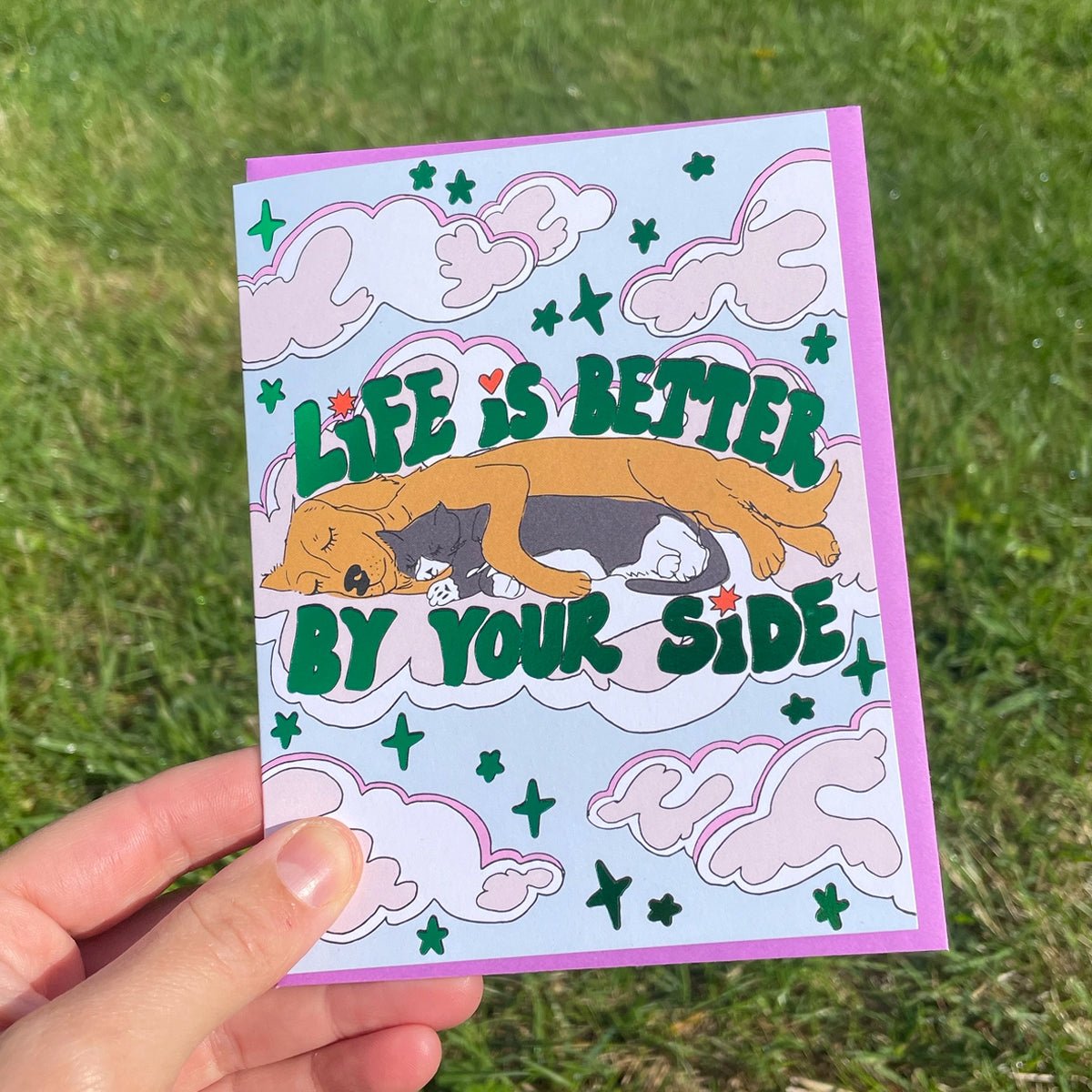 By Your Side Greeting Card - Lockwood Shop - Ash & Chess