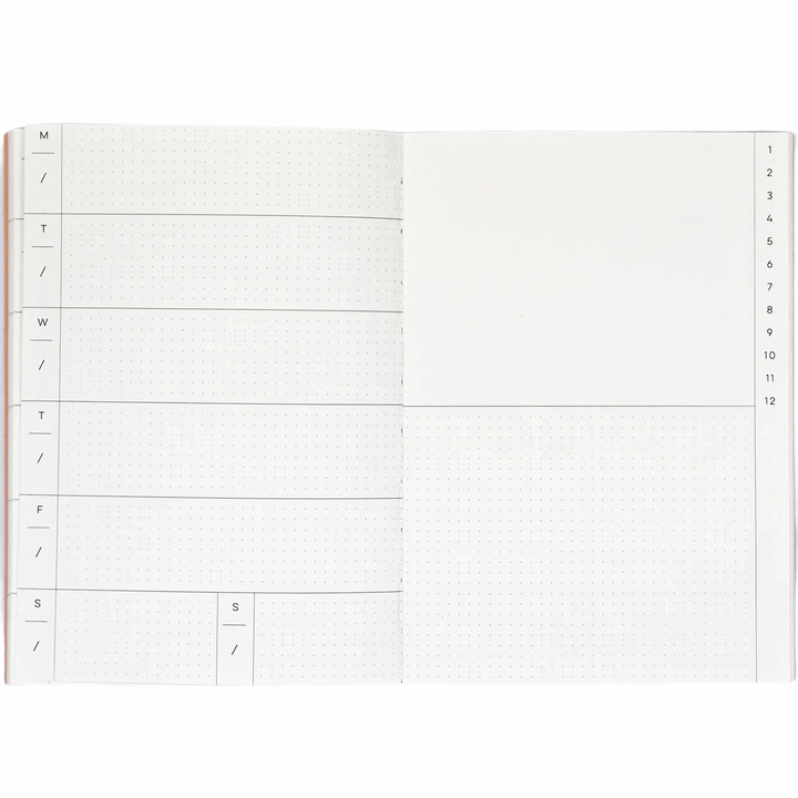 Camo Collage No. 2 Lay Flat Pocket Weekly Planner - Lockwood Shop - The Completist