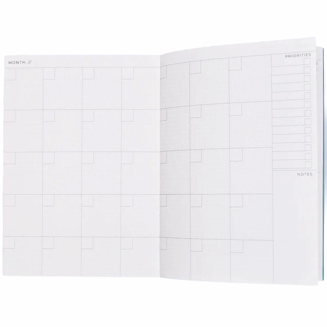 Camo Collage No. 2 Lay Flat Pocket Weekly Planner - Lockwood Shop - The Completist