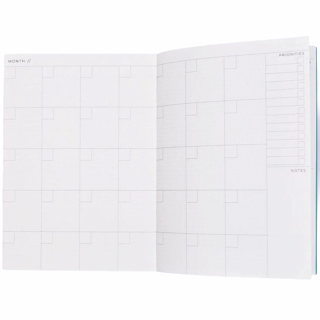 Camo Collage No. 2 Lay Flat Pocket Weekly Planner - Lockwood Shop - The Completist