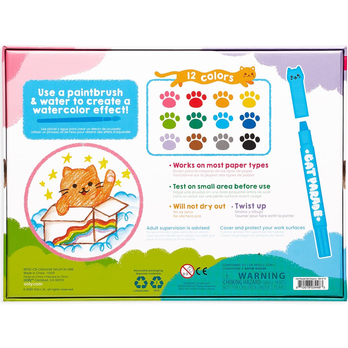 Cat Parade Gel Crayons - Lockwood Shop - Ooly