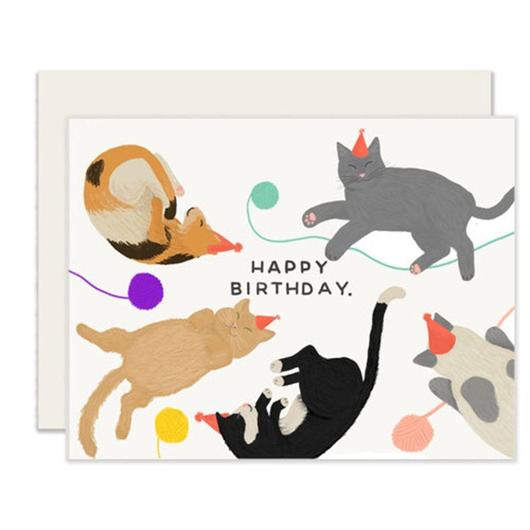 Cats Birthday Card - Lockwood Shop - Slightly Stationery