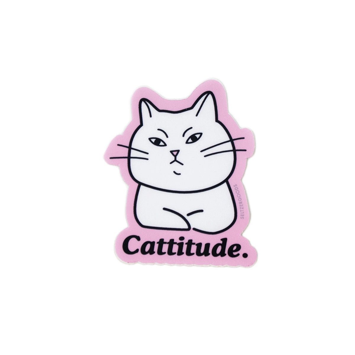 Cattitude Sticker - Lockwood Shop - Seltzer Goods
