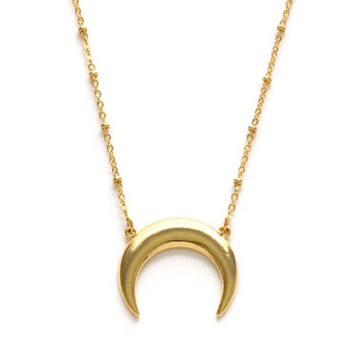 Celtic Goddess Crescent Necklace Gold - Lockwood Shop - Amano