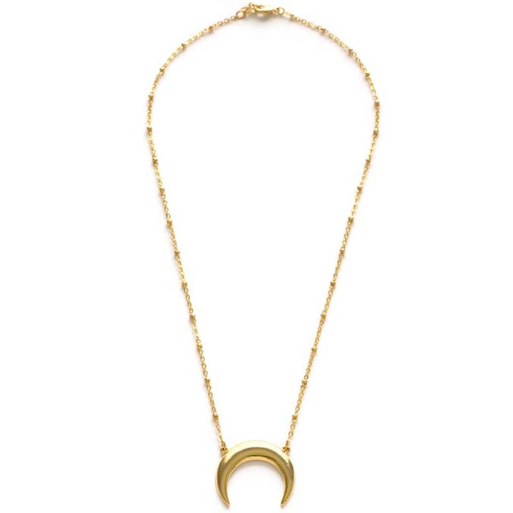 Celtic Goddess Crescent Necklace Gold - Lockwood Shop - Amano