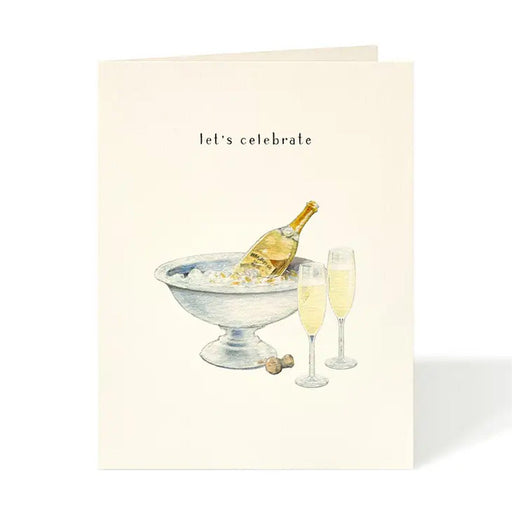 Champagne & Flutes Celebrate Greeting Card - Lockwood Shop - Felix Doolittle