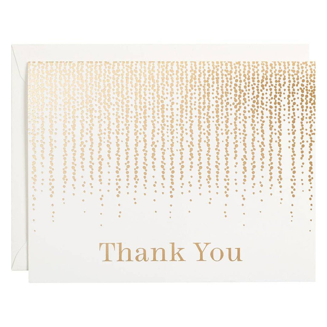 Chandelier Foil Thank You Cards - Box of 10 - Lockwood Shop - Waste Not Paper