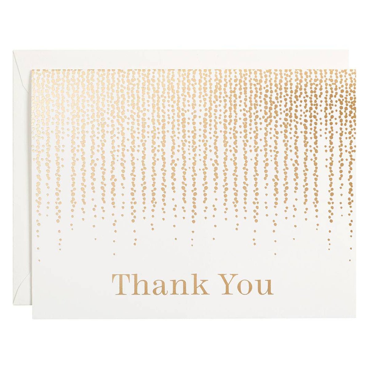 Chandelier Foil Thank You Cards - Box of 10 - Lockwood Shop - Waste Not Paper