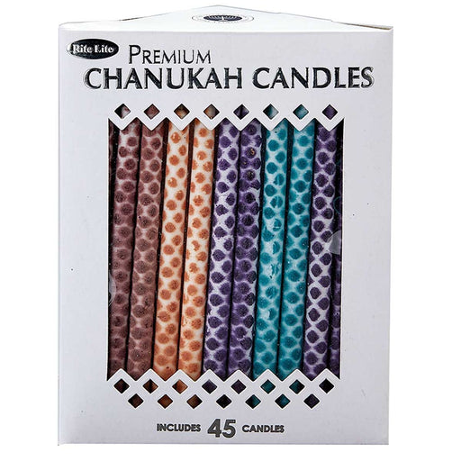 Chanukah Candles - Hand Decorated Diamond - Lockwood Shop - Rite Lite LTD