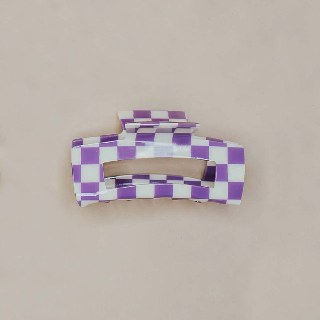 Checker Hair Claw - Lockwood Shop - Denim &amp; Daisy