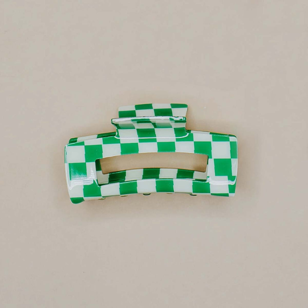 Checker Hair Claw - Lockwood Shop - Denim &amp; Daisy