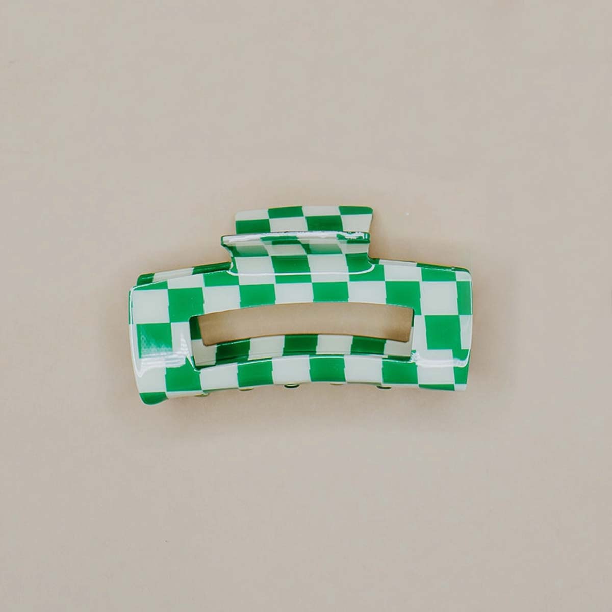 Checker Hair Claw - Lockwood Shop - Denim & Daisy