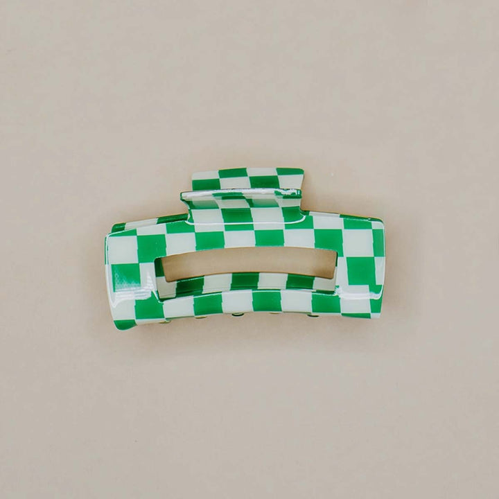 Checker Hair Claw - Lockwood Shop - Denim &amp; Daisy