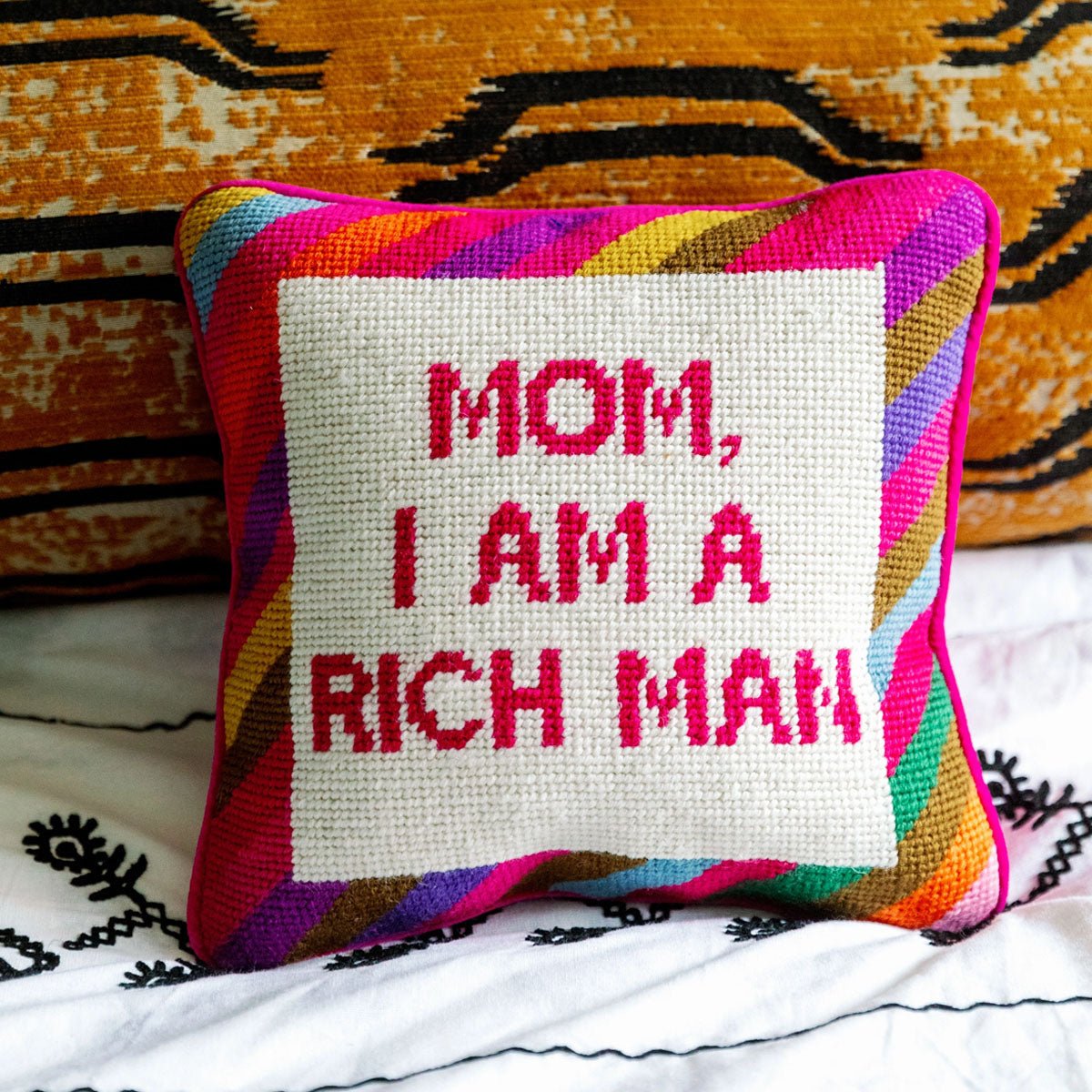 Cher Knows Best Needlepoint Pillow - Lockwood Shop - Furbish Studio