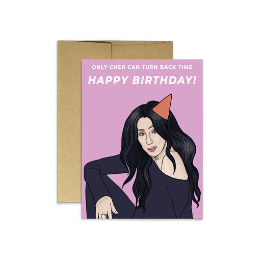 Cher Turn Back Time Birthday Card - Lockwood Shop - Party Mountain Paper