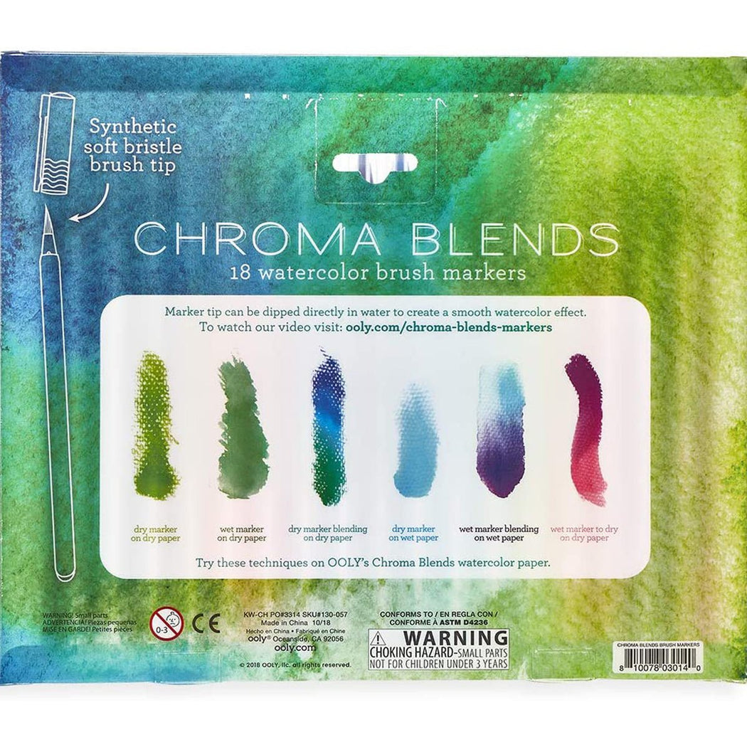Chroma Blends Watercolor Brush Markers - Lockwood Shop - Ooly