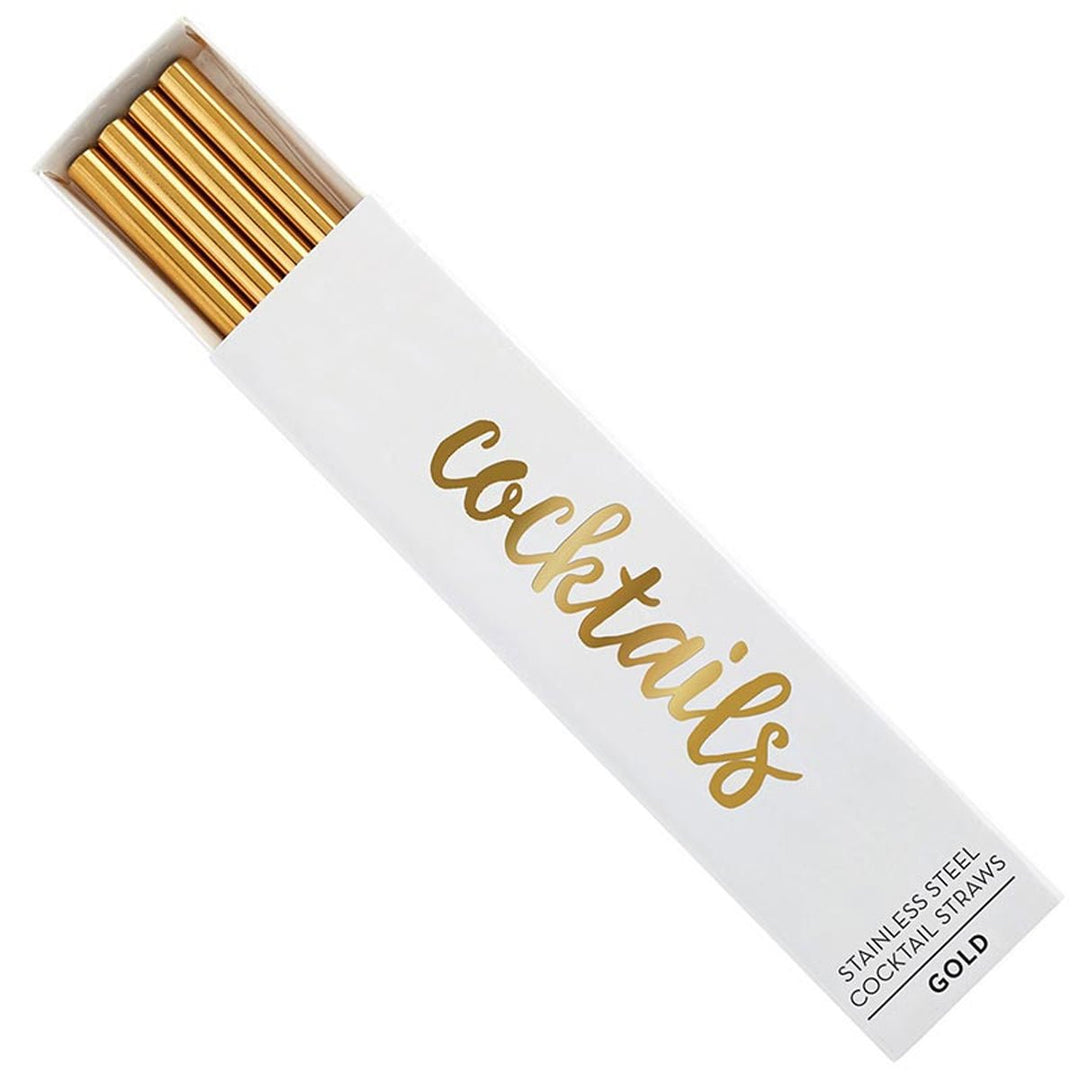 Cocktail Straw Set - Gold - Lockwood Shop - Slant Collections