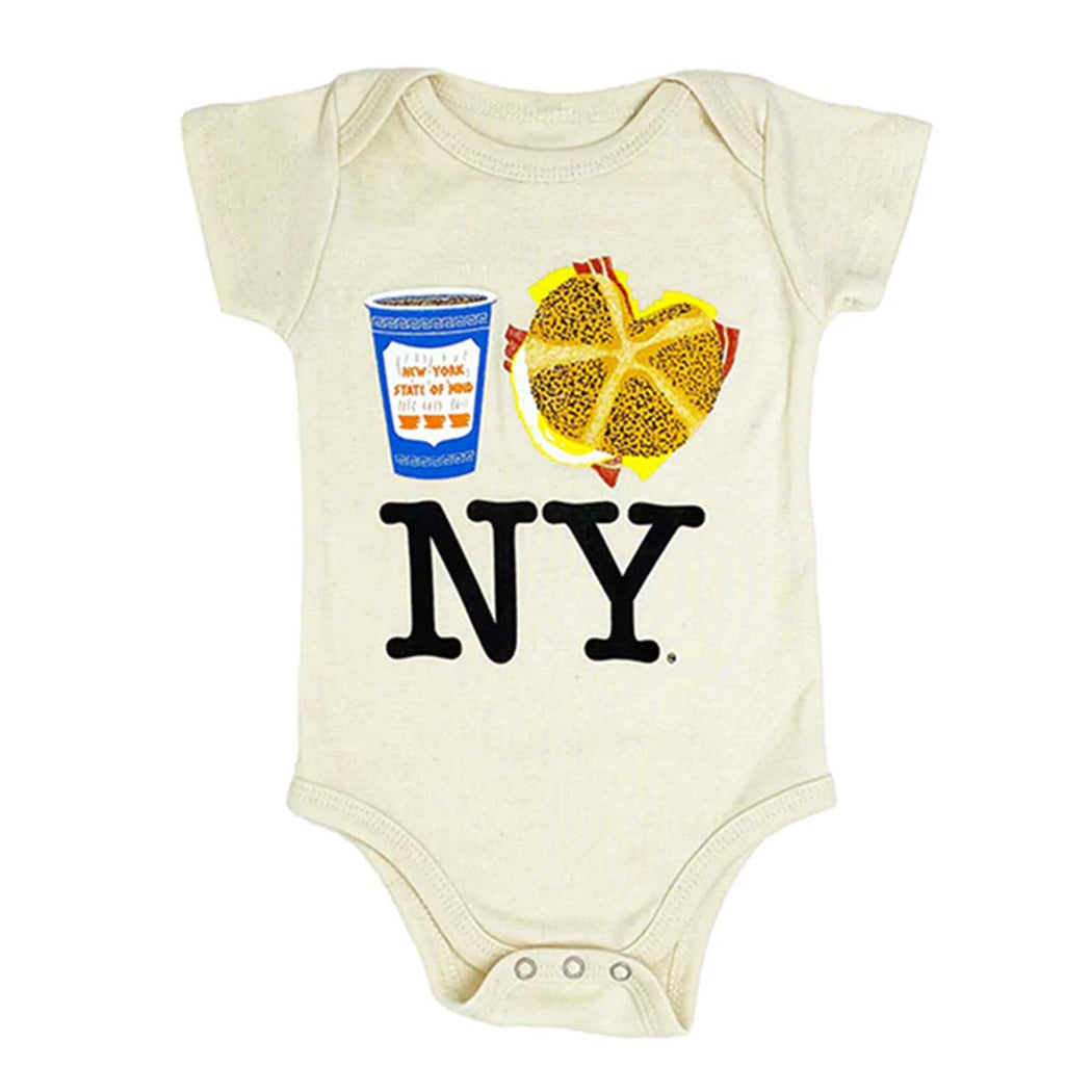 Coffee Bacon Egg and Cheese NY Onesie - Lockwood Shop - PiccoliNY