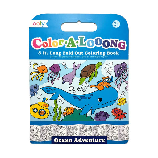 Color-A-Loong Fold Out Coloring Book - Lockwood Shop - Ooly