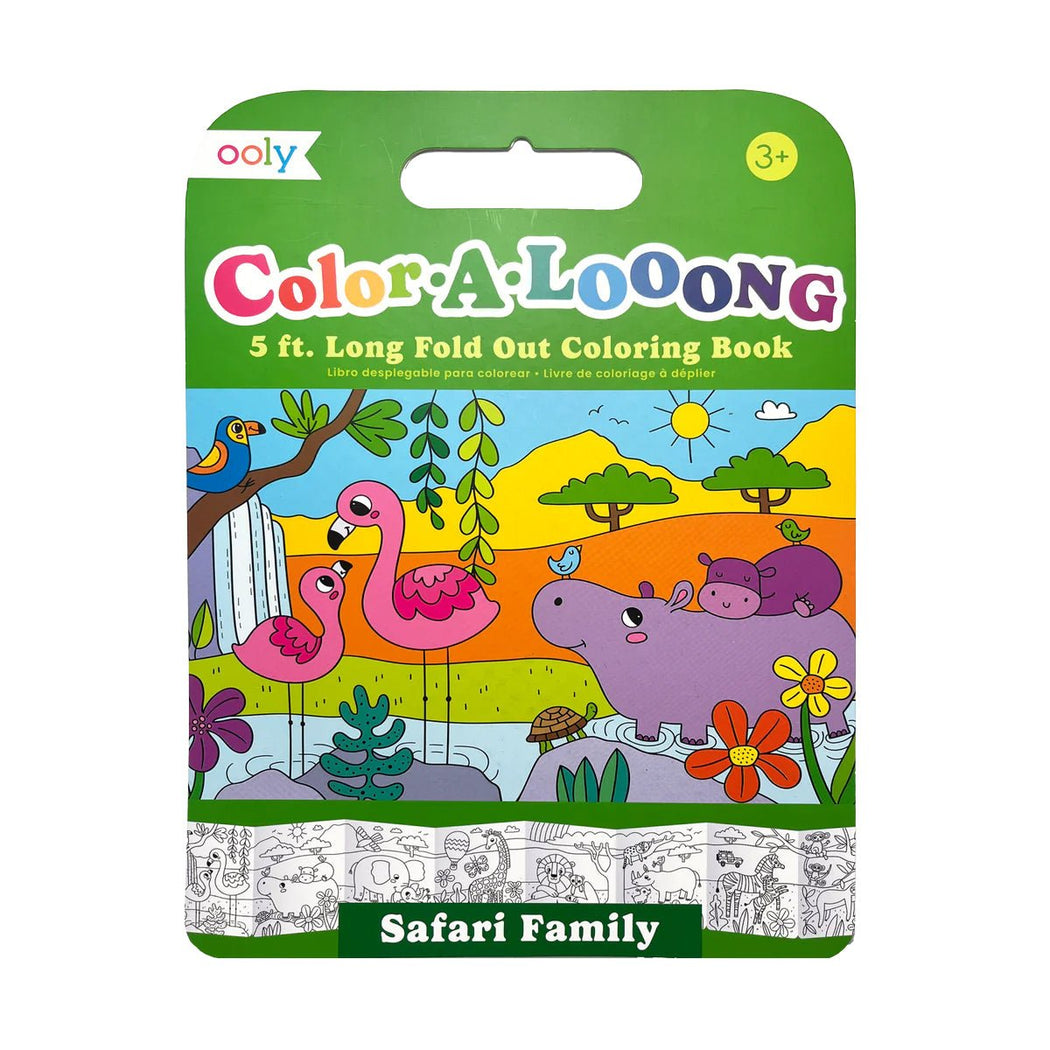 Color-A-Loong Fold Out Coloring Book - Lockwood Shop - Ooly