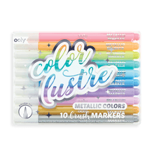 Color Lustre Metallic Brush Markers - Lockwood Shop - Ooly